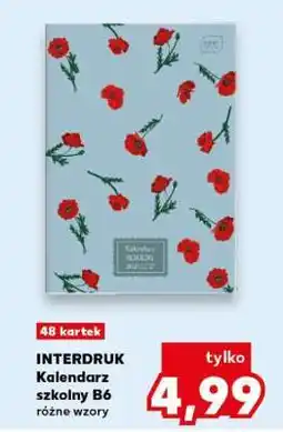 Kaufland INTERDRUK Kalendarz szkolny B6 oferta