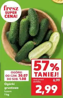 Kaufland Ogórki gruntowe luzem 1 kg oferta