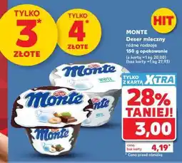 Kaufland MONTE Deser mleczny oferta