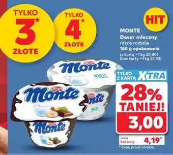 Kaufland MONTE Deser mleczny oferta