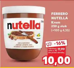 Kaufland FERRERO NUTELLA Krem 230 g słoik oferta