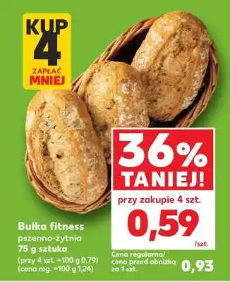 Kaufland Bułka fitness pszenno-żytnia 75 g sztuka oferta