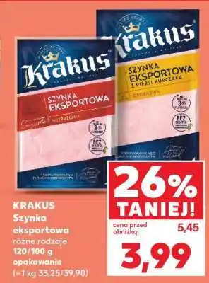 Kaufland KRAKUS Szynka eksportowa oferta