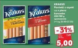 Kaufland KRAKUS Parówki z szynki lub z piersi kurczaka oferta