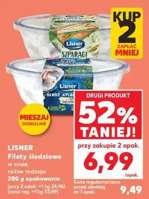 Kaufland LISNER Filety śledziowe w sosie, różne rodzaje oferta