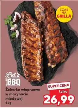 Kaufland Żeberka wieprzowe w marynacie miodowej 1 kg oferta
