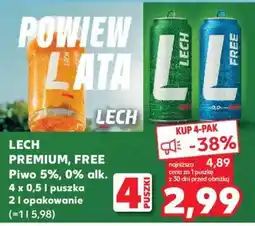 Kaufland LECH PREMIUM, FREE oferta