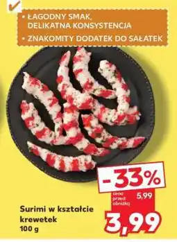 Kaufland Surimi w kształcie krewetek oferta
