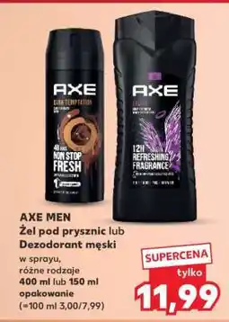 Kaufland AXE MEN Żel pod prysznic lub Dezodorant męski oferta