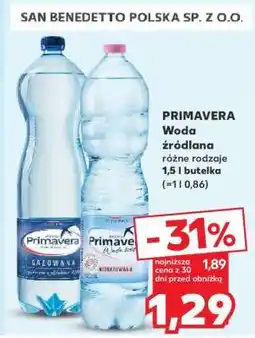 Kaufland PRIMAVERA Woda źródlana oferta