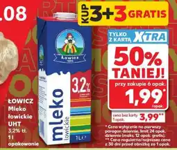 Kaufland ŁOWICZ Mleko łowickie UHT 3,2% tł. 1l opakowanie oferta
