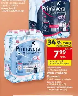 Auchan Woda źródlana Primavera oferta