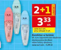 Auchan Korektor w taśmie oferta
