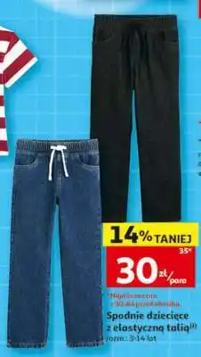 Auchan Spodnie dziecięce z elastyczną talią oferta