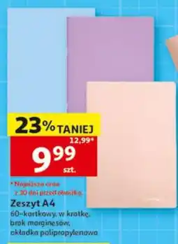 Auchan Zeszyt A4 oferta