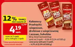 Auchan Kabanosy przekąski oferta