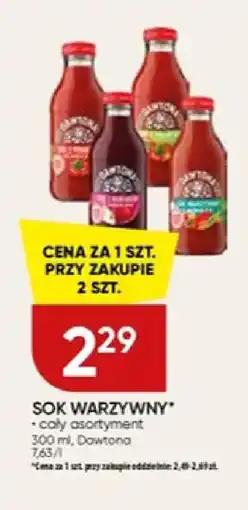 Chata Polska Sok Warzywny Dawtona oferta