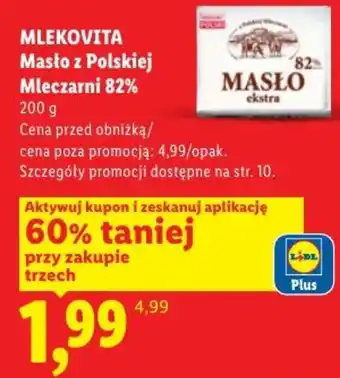 Lidl Mlekovita Masło z Polskiej Mleczarni 82% oferta