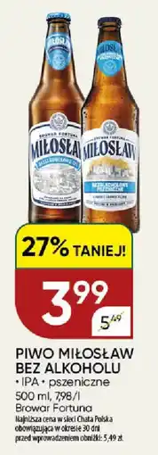 Chata Polska Piwo Miłosław bez alkoholu oferta
