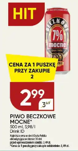 Chata Polska Piwo Beczkowe Mocne oferta