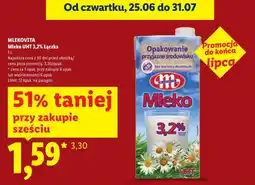 Lidl Mleko UHT 3,2% Łaciate oferta
