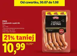 Lidl Frankfurterki z szynki, XXL oferta