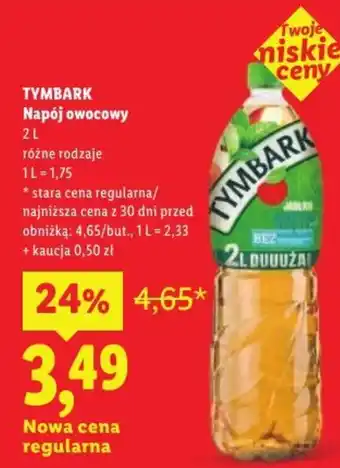 Lidl Napój owocowy Tymbark oferta
