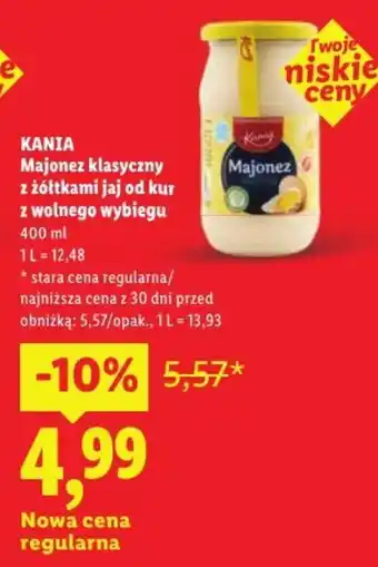 Lidl Kania Majonez klasyczny oferta