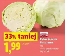 Lidl Polska kapusta biała, luzem oferta