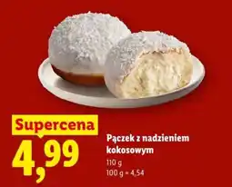 Lidl Pączek z nadzieniem kokosowym oferta