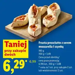Lidl Frusta prosciutto z serem mozzarella i szynką oferta