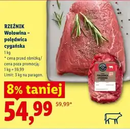 Lidl RZEŹNIK Wołowina - polędwica cygańska oferta
