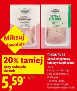 Lidl PIKOK PURE Schab wieprzowy lub szynka pieczona oferta