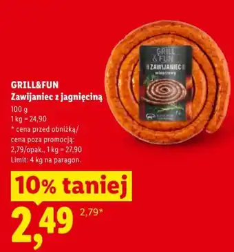 Lidl GRILL&FUN Zawijaniec z jagnięciną oferta