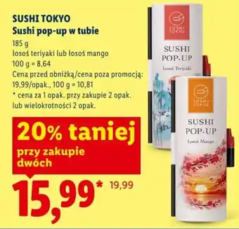 Lidl Sushi pop-up w tubie oferta
