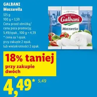 Lidl Mozzarella Galbani oferta
