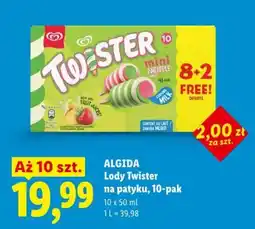 Lidl Lody Twister na patyku oferta