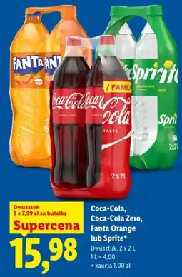 Lidl Coca-Cola, Coca-Cola Zero, Fanta Orange lub Sprite* oferta