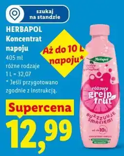 Lidl Herbapol Koncentrat napoju oferta