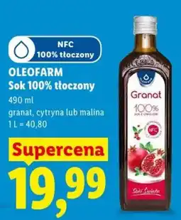 Lidl OLEOFARM Sok 100% tłoczony oferta