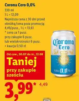Lidl Corona Cero 0,0% oferta