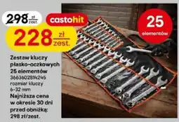 Castorama Zestaw kluczy płasko-oczkowych castohit oferta