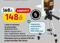Castorama Laser krzyżowy ze statywem oferta