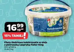 Netto Filety śledziowe kołobrzeskie w oleju z pietruszką i papryką Fisher King oferta
