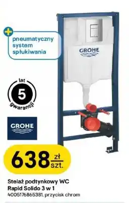 Castorama Stelaż podtynkowy WC Rapid Solido 3 w 1 oferta