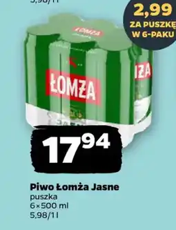 Netto Piwo Łomża Jasne oferta
