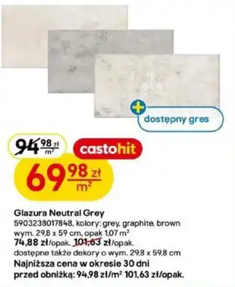 Glazura Neutral Grey