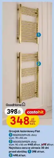 Castorama Grzejnik łazienkowy Flat oferta