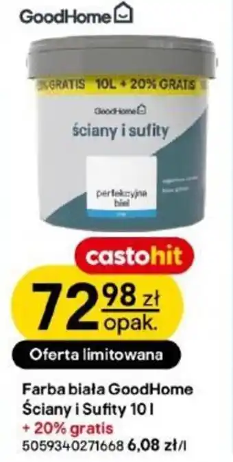 Castorama Farba biała GoodHome Ściany i Sufity oferta