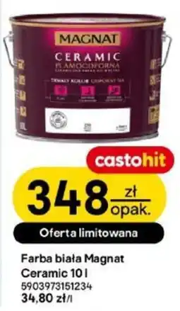 Castorama Farba biała Magnat Ceramic oferta